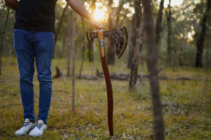 Legendary Leviathan Axe: A Norse War Axe Gift for Him | Unleash Kratos' Power - Premium best Happy Valentine Day gift from SCORPION KART - Just $151.50! Shop now at SCORPION KART