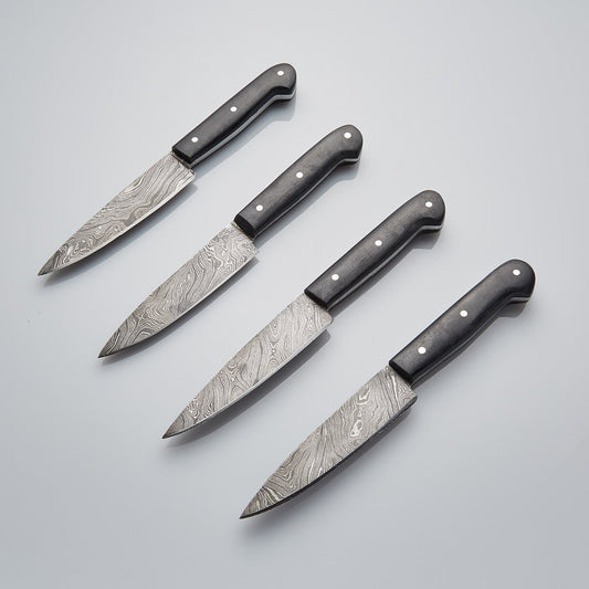 STEAK KNIVES MICARTA HANDLE SET OF 4 KNIVES - Premium best Happy Valentine Day gift from SCORPION KART - Just $150! Shop now at SCORPION KART