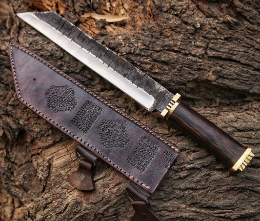 Carbon Steel SEAX Knife With Leather Sheath Gift For Him, Birthday Present, Anniversary Gift, Christmas Present - Premium best Happy Valentine Day gift from SCORPION KART - Just $130! Shop now at SCORPION KART