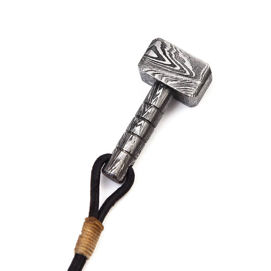 Handcrafted Mjolnir God of War Thor Hammer Pendant – Norse Vikings Damascus Steel Necklace Locket – Hammer of Thunder Jewelry for Men and Women - Premium best Happy Valentine Day gift from SCORPION KART - Just $80! Shop now at SCORPION KART