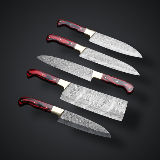 Handmade Damascus Chef Knife with FREE leather sheath | Gift for Husband | Kitchen Knife | Groomsmen Gift | Lover Gift for dad | handmade chef set - Premium best Happy Valentine Day gift from SCORPION KART - Just $135! Shop now at SCORPION KART