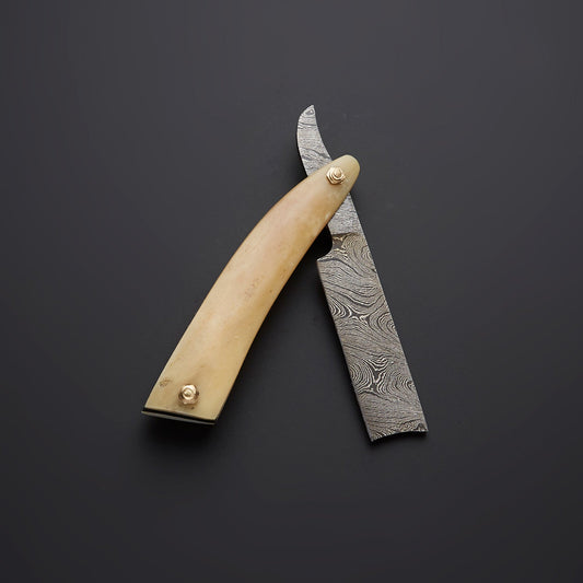 Handmade Straight Razor with Leather Sheath: The Best Way to Get a Close, Smooth Shave - Premium best Happy Valentine Day gift from SCORPION KART - Just $80! Shop now at SCORPION KART