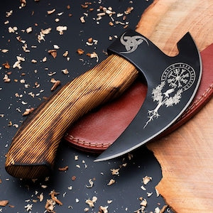 Pizza axe, Pizza slicer Hand forged Viking pizza cutter, Viking bearded camping axe, Personalized gifts - Premium best Happy Valentine Day gift from SCORPION KART - Just $107.24! Shop now at SCORPION KART