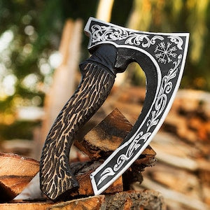 The Original custom hand forged pizza Axe , Viking pizza cutter axe , Viking Bearded Camping Axe, Best Birthday & Anniversary Gift For Him - Premium best Happy Valentine Day gift from SCORPION KART - Just $141.28! Shop now at SCORPION KART