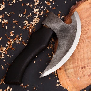 Pizza axe, Pizza slicer Hand forged Viking pizza cutter, Viking bearded camping axe, Kitchen Axe , Personalized gifts - Premium best Happy Valentine Day gift from SCORPION KART - Just $95.89! Shop now at SCORPION KART