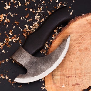 Pizza axe, Pizza slicer Hand forged Viking pizza cutter, Viking bearded camping axe, Kitchen Axe , Personalized gifts - Premium best Happy Valentine Day gift from SCORPION KART - Just $95.89! Shop now at SCORPION KART