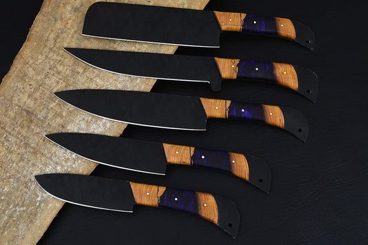 Handmade d2 Stainless Steel Kitchen Knife  Chef's Knife Set With Forging Mark On Blades - Premium best Happy Valentine Day gift from SCORPION KART - Just $222.01! Shop now at SCORPION KART